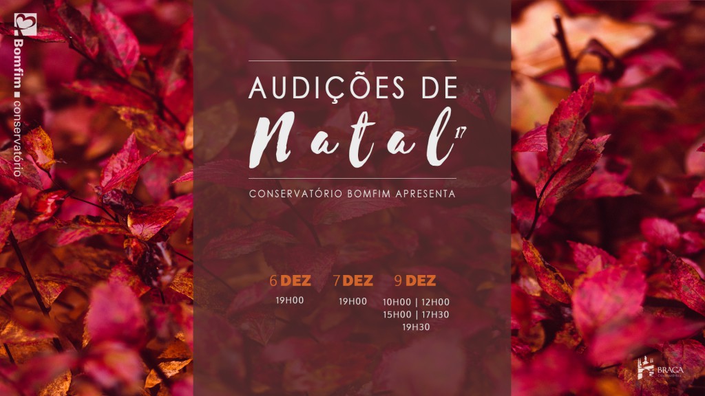 Audições de Natal 2017-2018 Conservatório Bomfim 