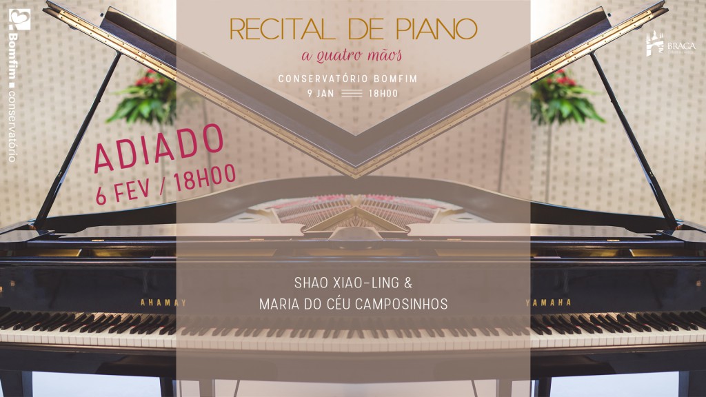 Recital de Piano a quatro mãos Conservatório Bomfim Shao Xiao-Ling e Maria do Céu Camposinhos