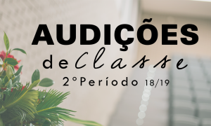 Audições de Classe 1º Período 2018-2019 Conservatório Bomfim
