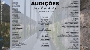 Audições de Classe 3º Período 2018-2019 Conservatório Bomfim Braga