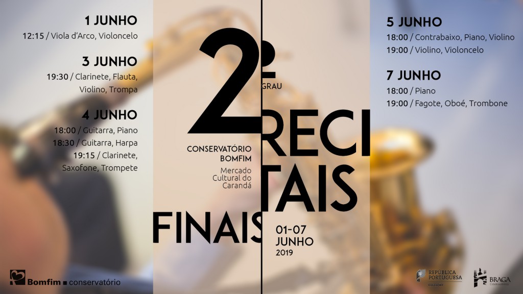 Recitais de 2º Grau Curso Básico de Música Conservatório Bomfim