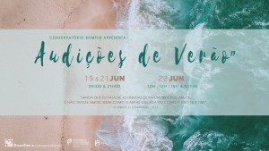 Cartaz Audições de Verão 2019 Conservatório Bomfim Braga
