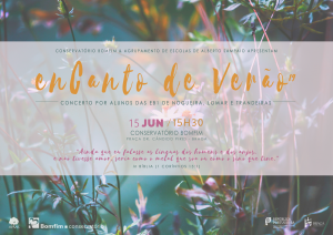 Cartaz Concerto EnCanto de Verão 2019 Atividades Extra Curriculares Braga