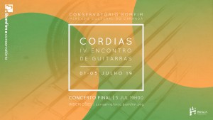 Cordias, Encontro de Guitarras, Música de verão, Conservatório Bomfim, Estágio de Verão, BragaSopros de Verão, Encontro de Sopros, Música de verão, Conservatório Bomfim, Estágio de Verão, Braga